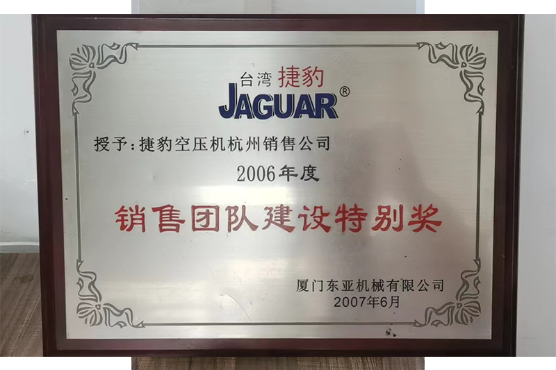 銷售團隊建設特別獎
